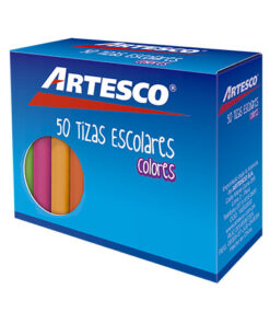 Tizas Escolares De Colores. 50 Unidades