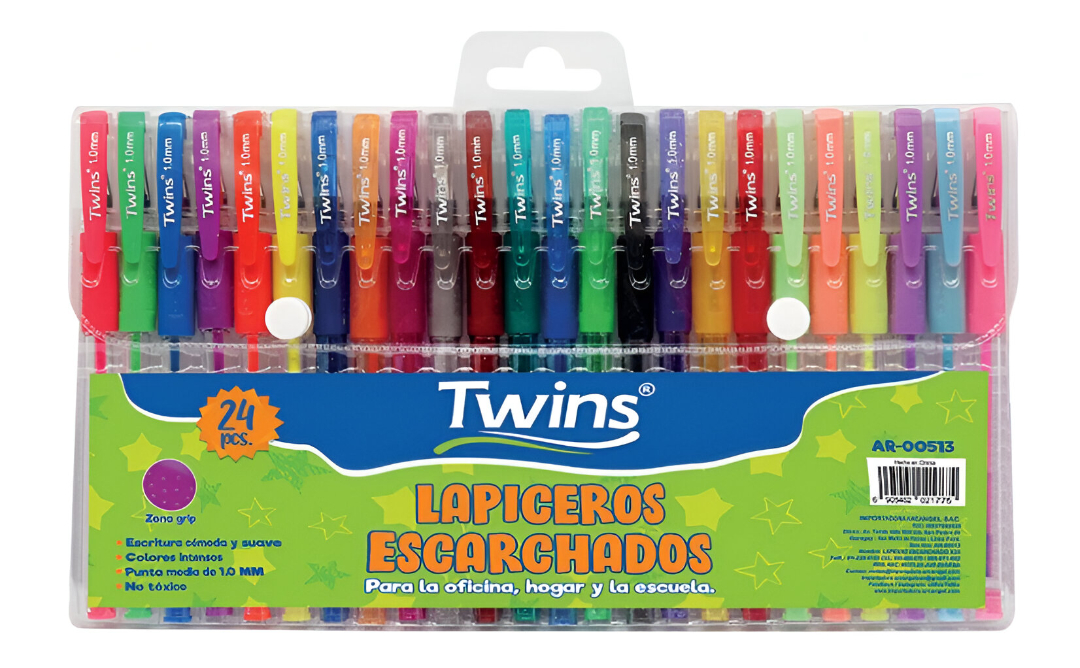 Bolígrafo Escarchado x24 Twins