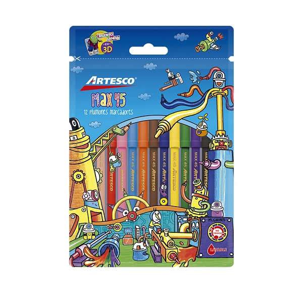 Plumones Delgados Max 45 x 12 unds.