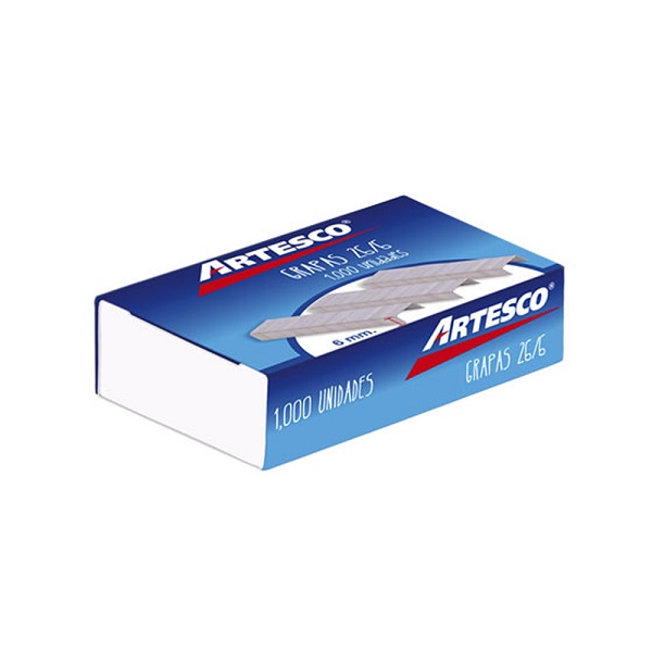 Grapas Galvanizadas 26/6 x1000 unidades.