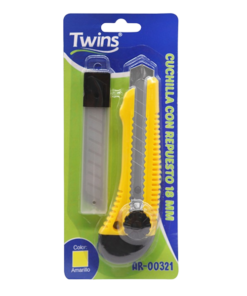 Cuchilla 18mm con repuestos - Twins