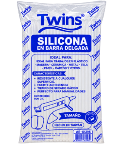 Silicona en barra Delgada x800gr Twins