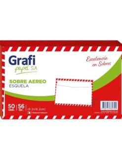 Sobre Aereo Esquela x50 unid.- Grafipapel