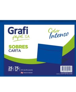 Sobre Carta Azul x25 unid.- Grafipapel