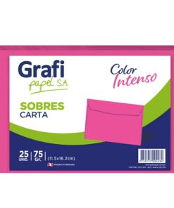 Sobre Carta Rosado x25 unid.- Grafipapel