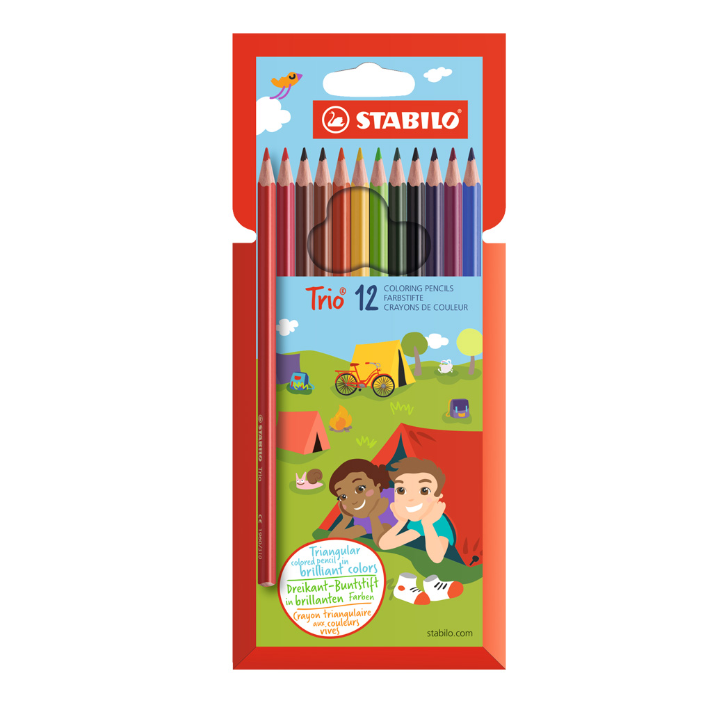 Colores Trio x12 delgados - Stabilo