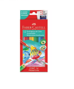 ECOLÁPIZ ACUARELABLE 12unidades Faber Castell