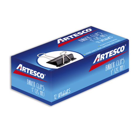 Binder Clips 1"(25 mm) 12 Unidades