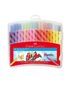 Plumones 45 x48 Unid. Estuche Rígido Faber Castell