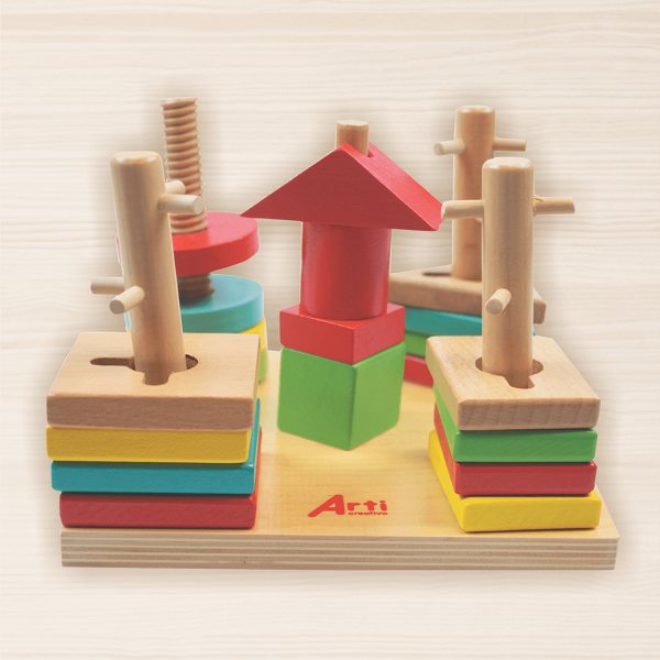 Juegos de Maderas Educativos Geo Color
