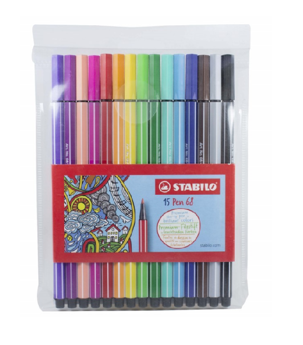 Stabilo Plumon PEN 68 - 15 Unidades