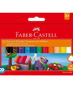 Plastilina Jumbo Triangular XL x12 - Faber Castell