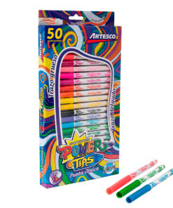 Plumones Power Tips x 50 Artesco