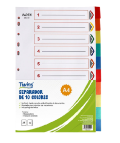 Separador x 10 Colores - Twins