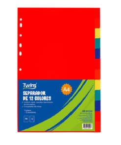 Separador 12 colores - Twins
